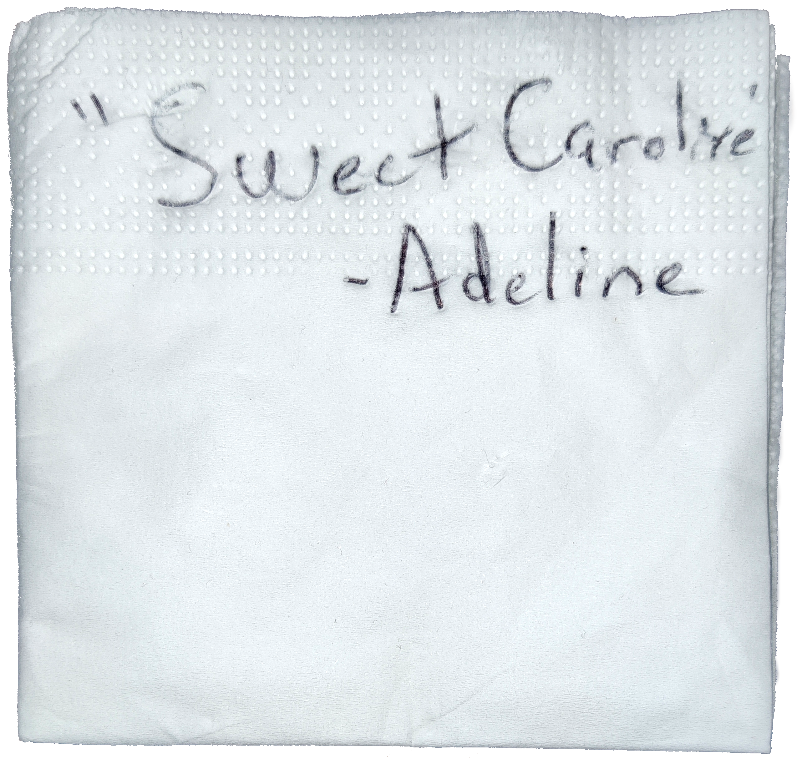 Request slip for Sweet-Caroline